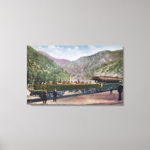 Impressão Em Tela Carro de estrada de ferro da observação