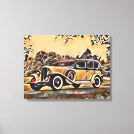 Impressão Em Tela Carro vintage