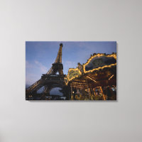 Carrossel da Torre Eiffel à noite,