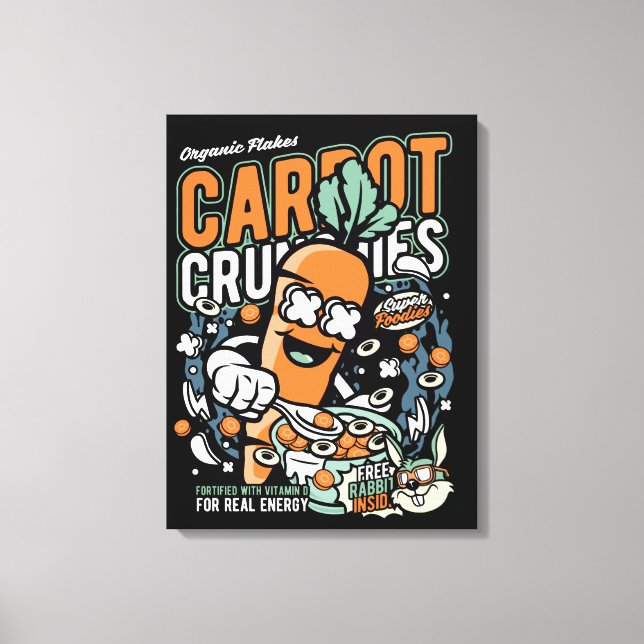 Impressão Em Tela Carrot Crunchies (Frente)