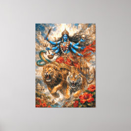 Impressão Em Tela Carruagem Divina de Kali