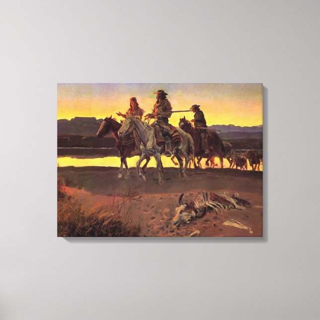 Impressão Em Tela Carson's Men by Charles M. Russell (Frente)