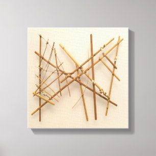 Impressão Em Tela Carta de navegação da vara de Marshall Islands