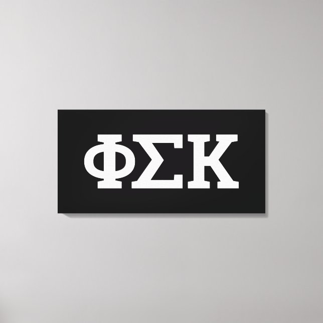 Impressão Em Tela Cartas Phi Sigma Kappa (Frente)