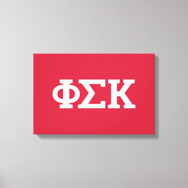 Impressão Em Tela Cartas Phi Sigma Kappa (Frente)