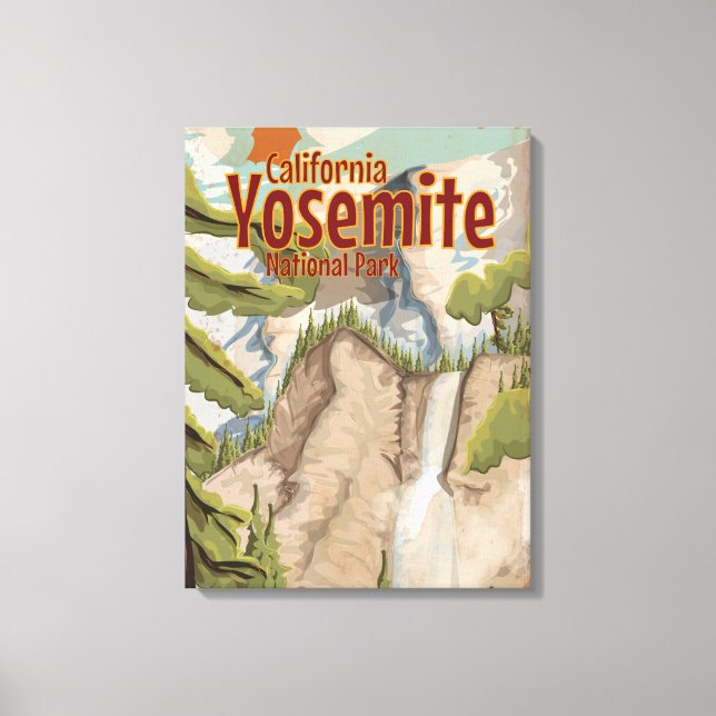Impressão Em Tela Cartaz Antigo de Yosemite (Frente)