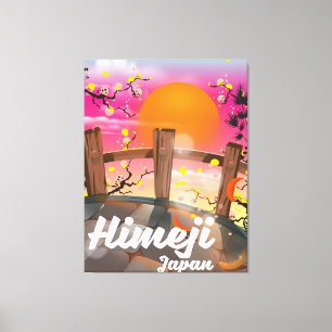 Impressão Em Tela Cartaz da flor de Himeji Japão