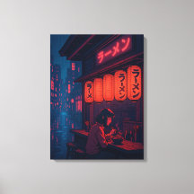 Cartaz da Noite de Ramen Cyberpunk – Cidade Japone