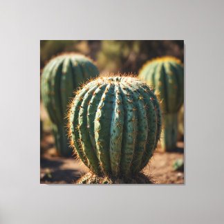 Impressão Em Tela Cartaz de Arte de Cacto em Estilo Mexicano