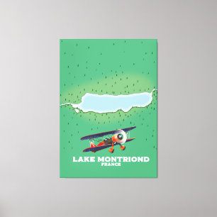 Impressão Em Tela Cartaz de férias do Lago Montriond França.