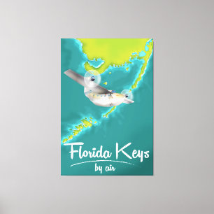 Impressão Em Tela cartaz de férias Florida Keys