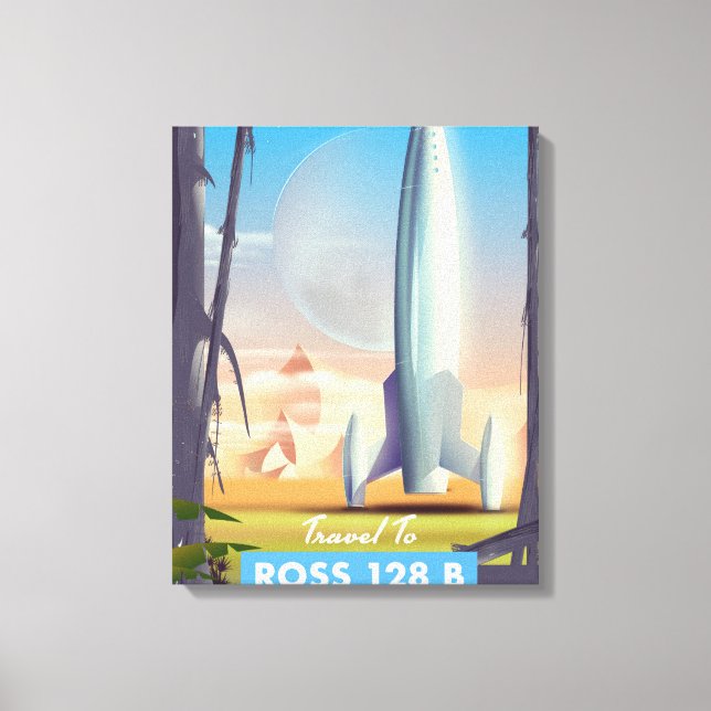 Impressão Em Tela Cartaz de ficção científica de Ross 128 B (Frente)
