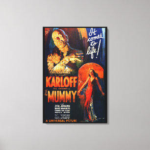 Impressão Em Tela Cartaz de Filme do Monstro A Múmia