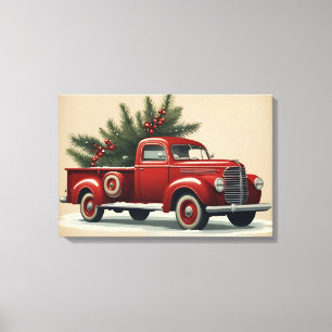 Impressão Em Tela Cartaz de Natal antigo