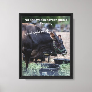 Impressão Em Tela cartaz de vaca
