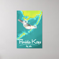 Cartaz de viagem antigo das Florida Keys