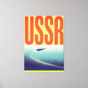 Impressão Em Tela Cartaz de viagem da URSS Soviética