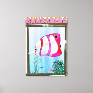 Impressão Em Tela Cartaz de viagem de Bundaberg Austrália