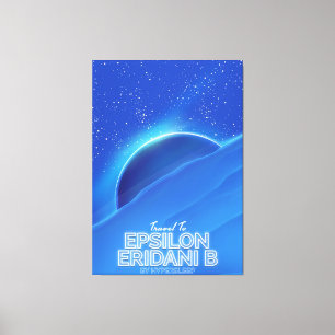 Impressão Em Tela Cartaz de viagem de ficção científica Epsilon Erid