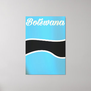 Impressão Em Tela Cartaz de viagem estilo vintage da bandeira nacion