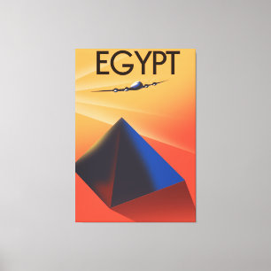 Impressão Em Tela Cartaz de viagem estilo vintage do Egito
