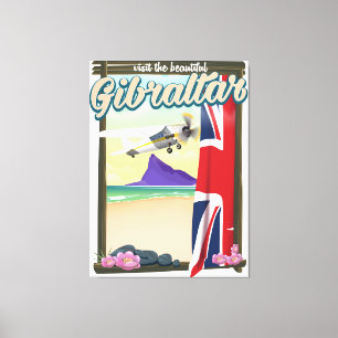 Impressão Em Tela Cartaz de viagem Gibraltar lindo