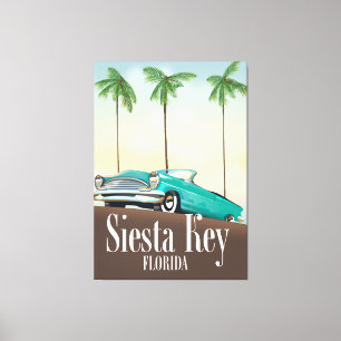 Impressão Em Tela Cartaz de viagem Siesta Key Florida