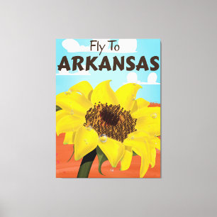 Impressão Em Tela Cartaz de viagem vintage do Arkansas