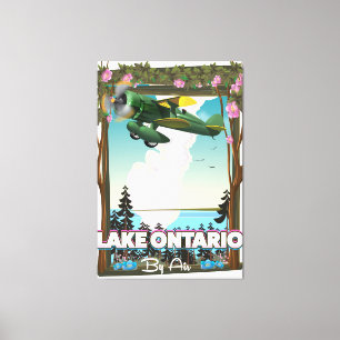 Impressão Em Tela Cartaz de voo norte americano do Lago Ontário