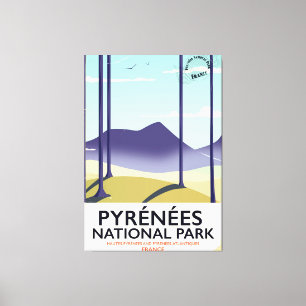 Impressão Em Tela Cartaz do Parque Nacional dos Pirenéus França