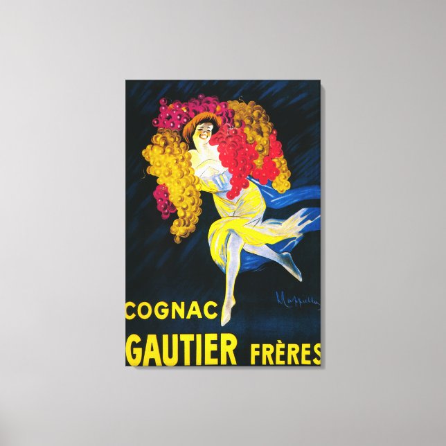 Impressão Em Tela Cartaz do Promocional Gautier Cognac França (Frente)