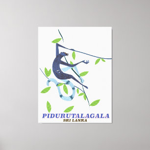 Impressão Em Tela Cartaz do viagem de Pidurutalagala Sri Lanka
