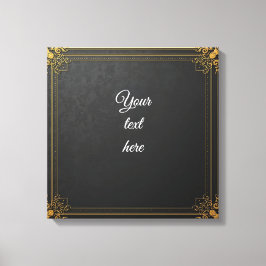 Impressão Em Tela Cartazes de Evento Personalizados - Quadro Dourado