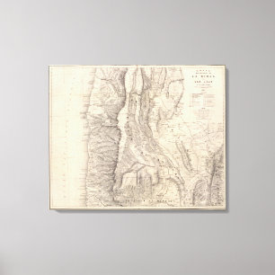 Impressão Em Tela Carte, províncias de La Rioja San Juan