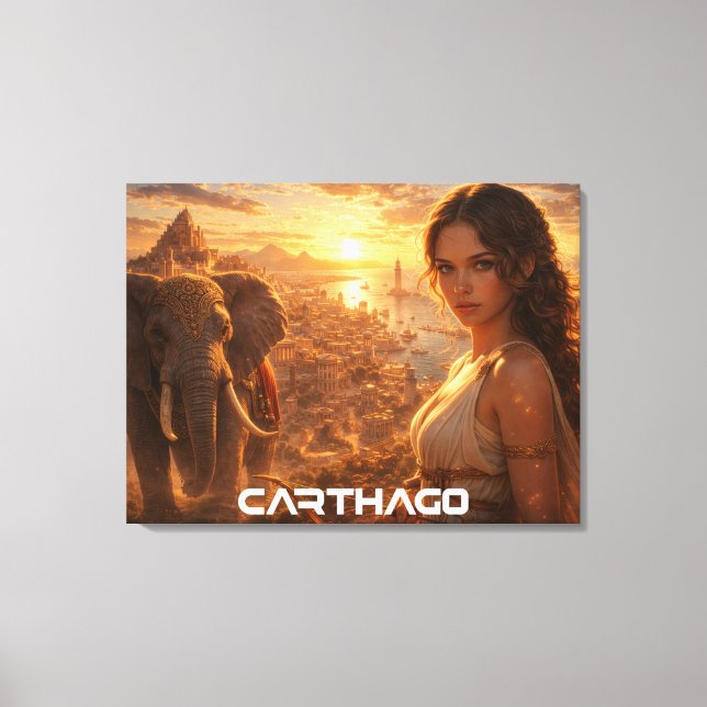 IMPRESSÃO EM TELA CARTHAGO - TUNIS (Frente)