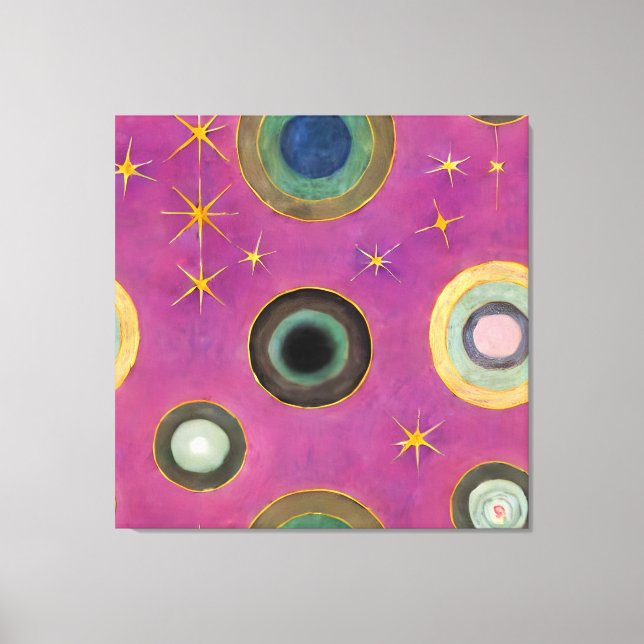 Impressão Em Tela Cartografia Celestial: Cosmos visionários (Frente)