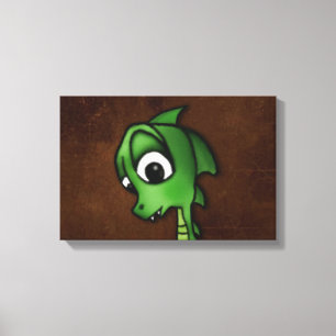 Impressão Em Tela Cartoon Dragon