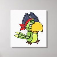 Cartoon Pirate Parrot