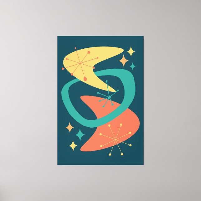 Impressão Em Tela Carvão Atômico de meio século de idade 7 (Frente)