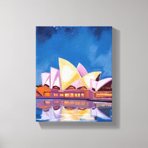 Impressão Em Tela Casa da Ópera de Sydney, Pintura da Austrália
