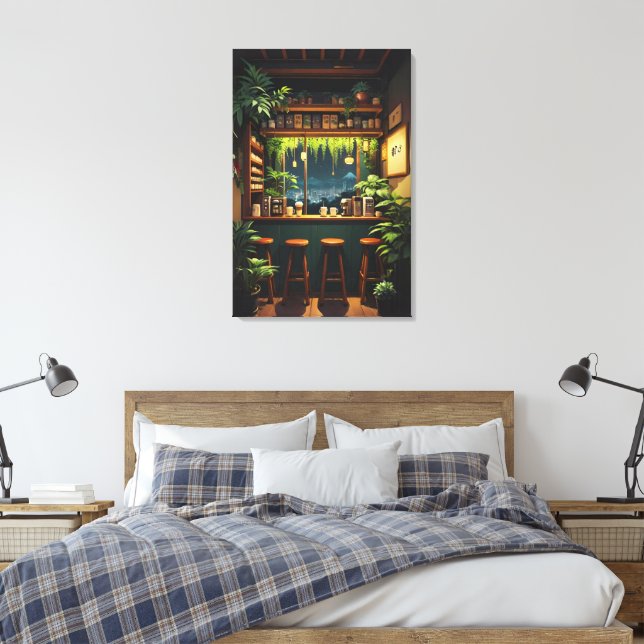 Impressão Em Tela Casa de Café de Tóquio (Insitu(Quarto))