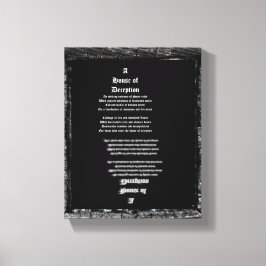 Impressão Em Tela Casa de Decepção