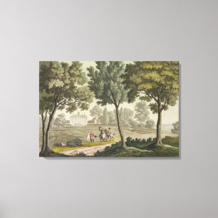 Impressão Em Tela Casa de Washington no Monte Vernon, de Le Costu