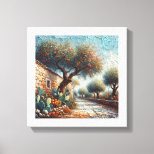 Impressão Em Tela Casa di Campagnia Siciliana 1 de 3