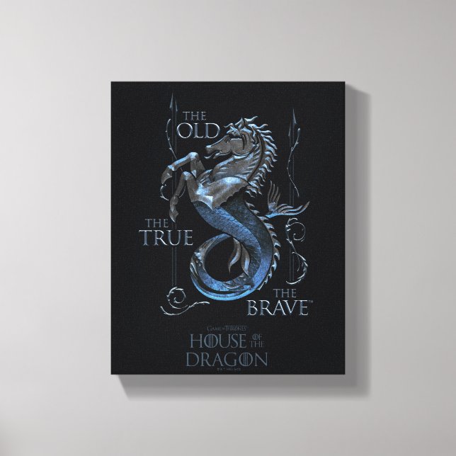 Impressão Em Tela CASA DO DRAGÃO | House Velaryon Sigil (Frente)