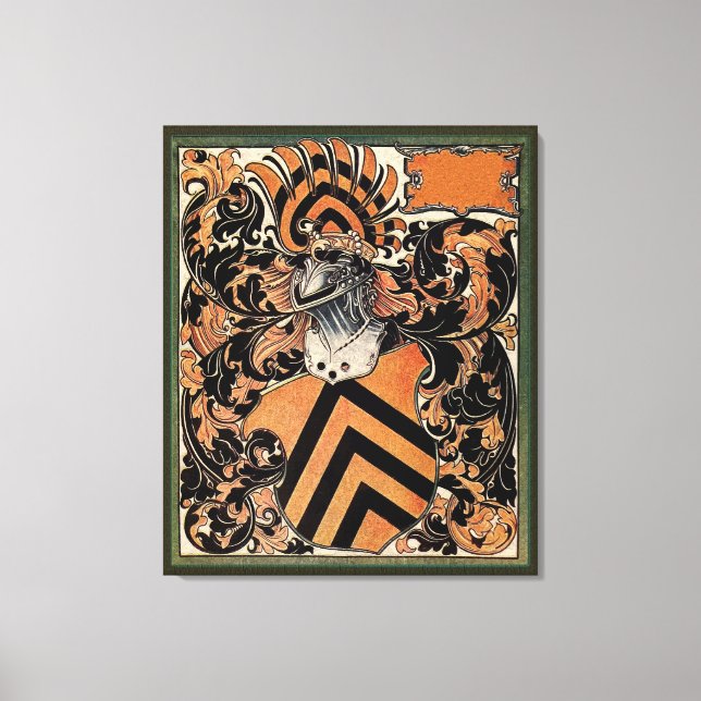 Impressão Em Tela Casaco de armas belga medieval (Frente)