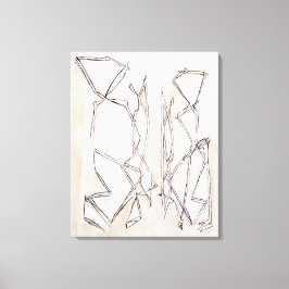 Impressão Em Tela Casal de Abstrato de Contemparidade Moderna Preto 