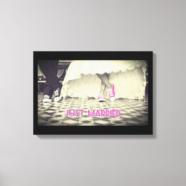 Impressão Em Tela Casal de Casamento em um Jantar de Anos 50 de Esti (Frente)