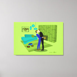 Impressão Em Tela Casal de Gay no Amor