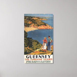 Impressão Em Tela Casal do Canal da Mancha Ocidental Sul/Excelente e